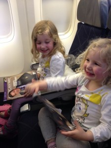 kids on plane