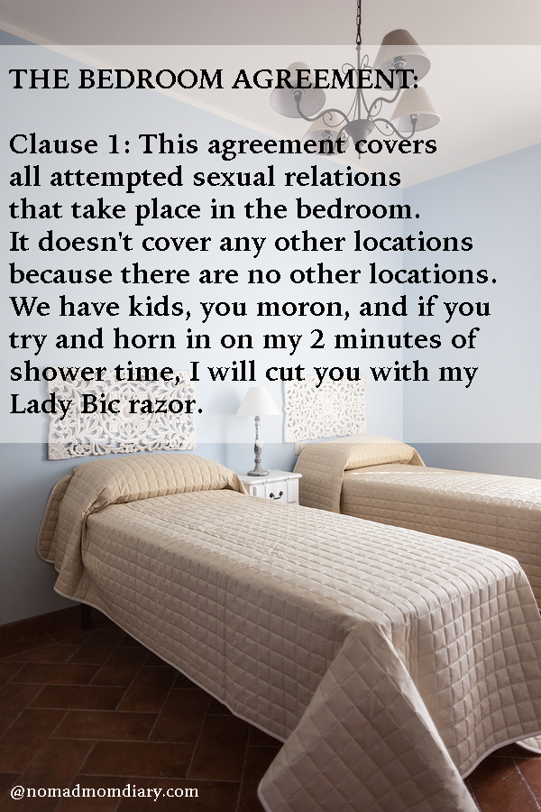 the bedroom agreement